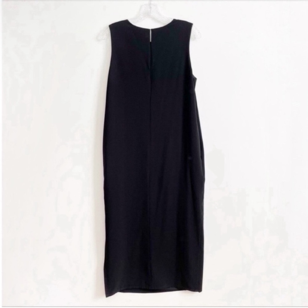 Blaque Label Revolve shift dress black sleeveless column midi pockets - Picture 8 of 8